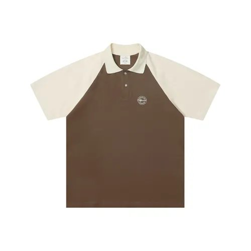 COUNTRY MOMENT Polo Shirts Men Ecru & Brown
