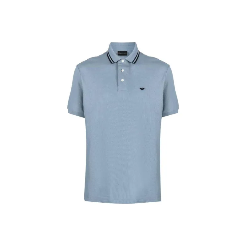 EMPORIO ARMANI Polo Shirt Men's Light Blue-0