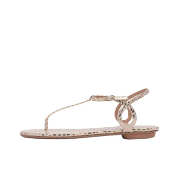 AQUAZZURA One Strap Sandals Women's Gold