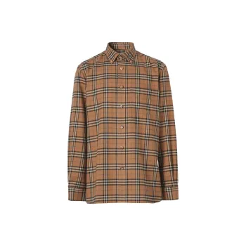 Burberry Shirt Men's Dark Khaki
