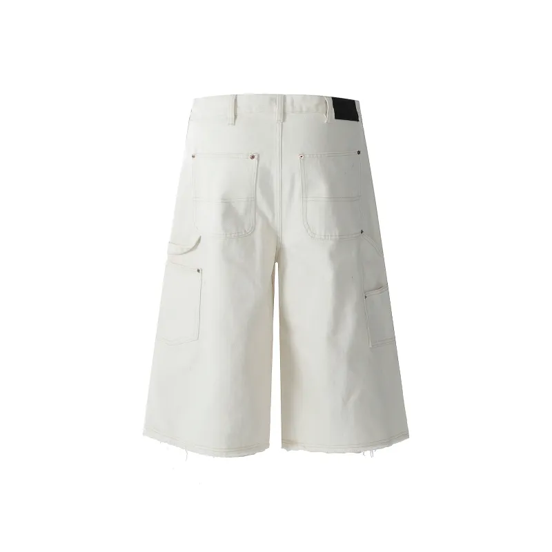 ONITSOP Cargo Shorts Unisex White-1