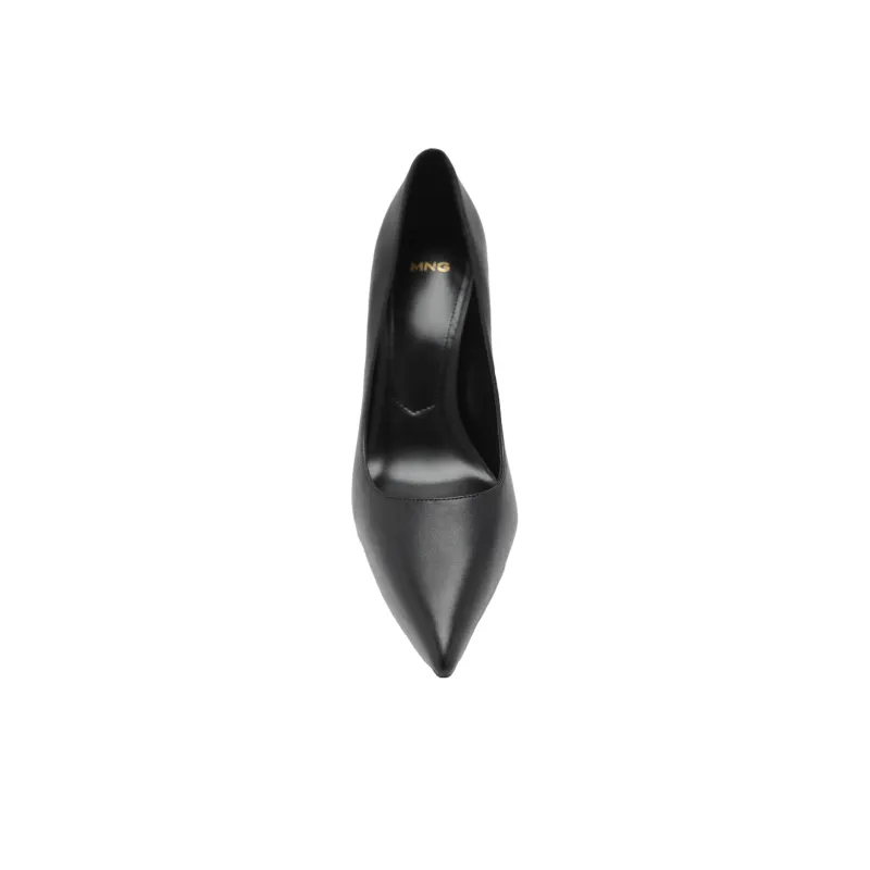 MANGO Slim Heel High Heels 9.5cm Women's Black-2