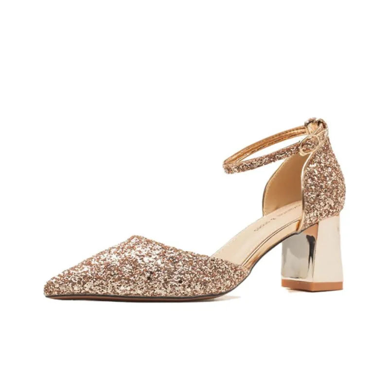 Than Than Me Chunky Heel High Heels Women's-12