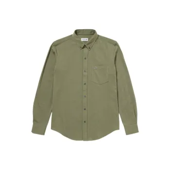 LACOSTE Shirt Men's Olive Green