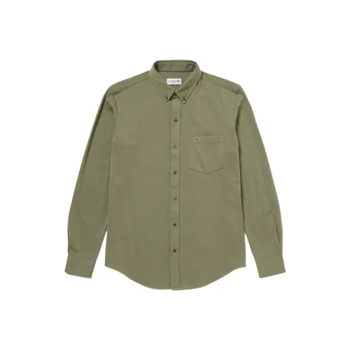 LACOSTE Shirt Men's Olive Green