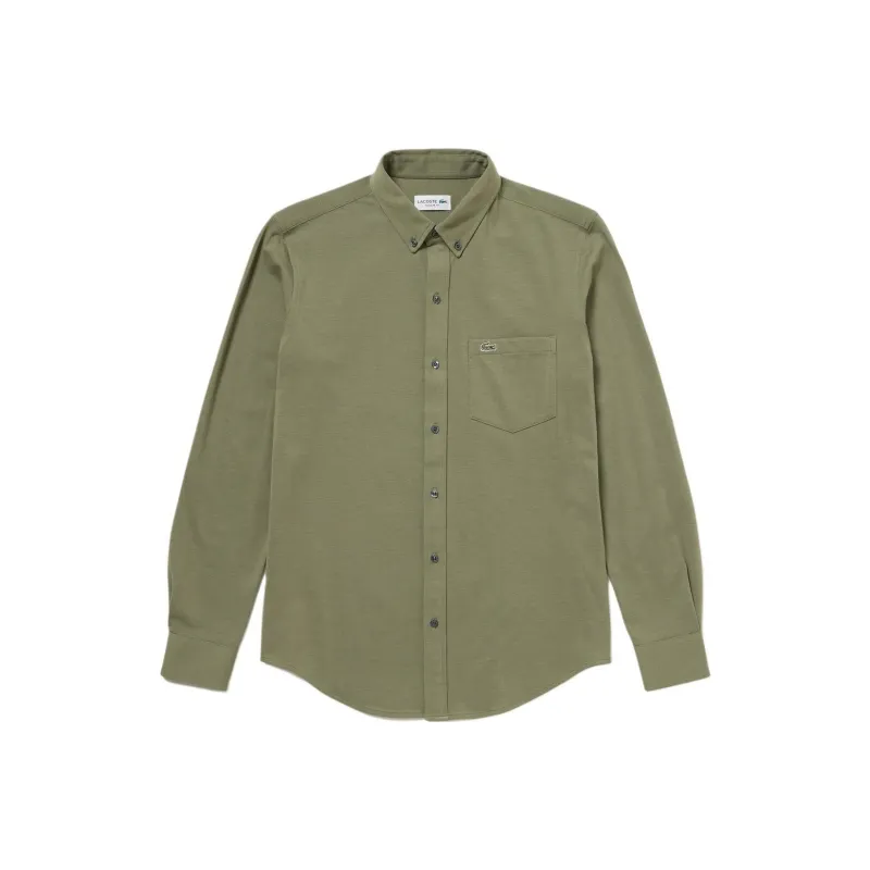 LACOSTE Shirt Men's Olive Green-0