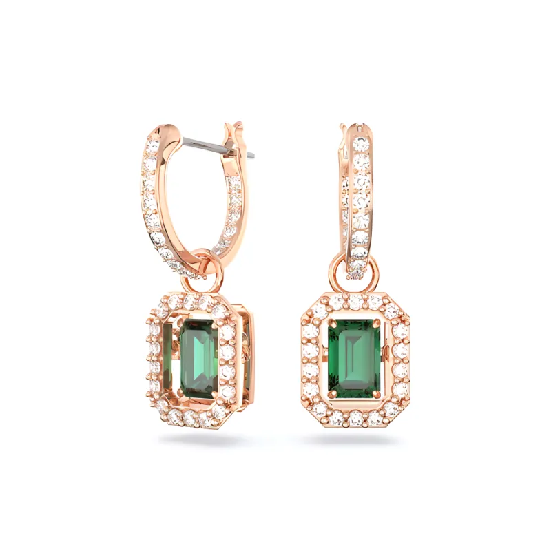 Swarovski Una Zirconia Earrings Unisex Rose Gold-1