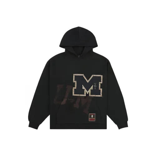 Travis Scott X Mitchell & Ness Michigan Wolverines Overlap Pullover Hoodie