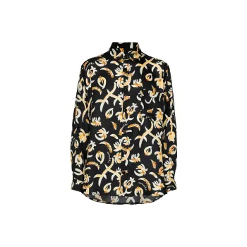 NANUSHKA Jari Graphic Printed Button Up Shirt
