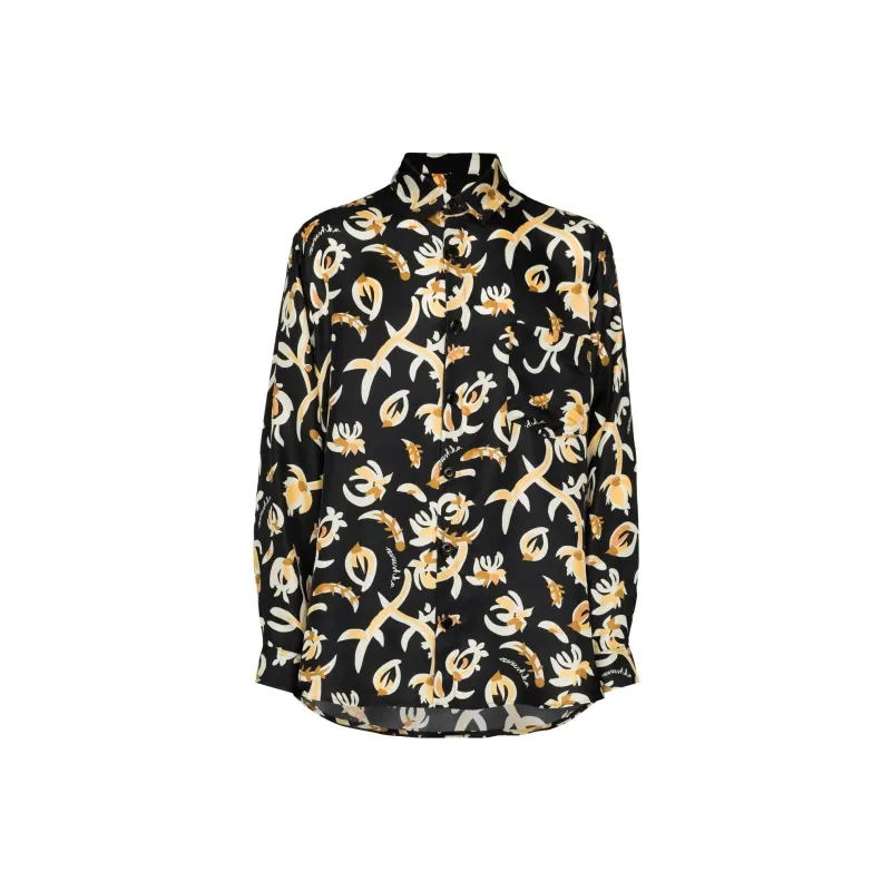 NANUSHKA Jari Graphic Printed Button Up Shirt-0