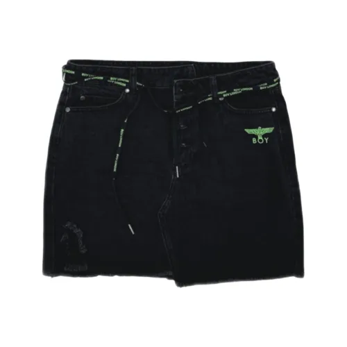 Boy London Denim Short Skirts Women's Black