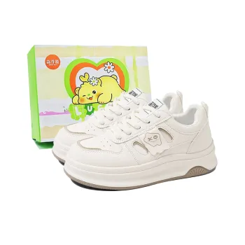 Budding Bear Anti Slip And Wear Resistant Lightweight Height Increasing Low Top Skateboard Shoes Women's