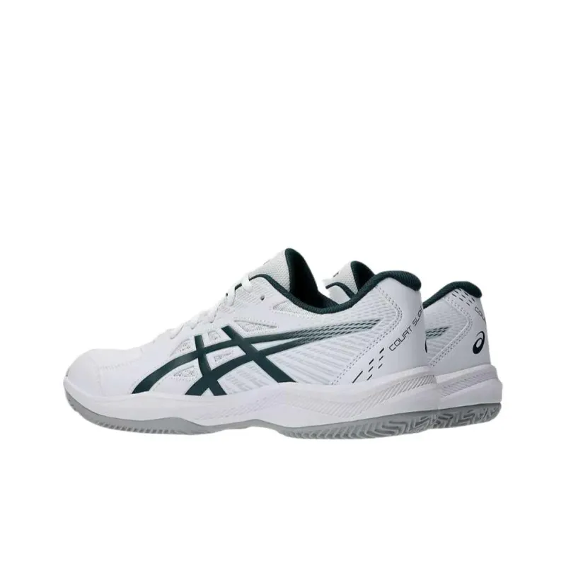 Asics Low Top Tennis Shoes Men's White Green-4