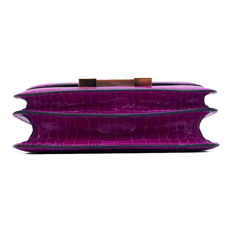 HERMES Constance Crocodile Leather Handheld Crossbody Bag, Shoulder Bag 19 Women's-3