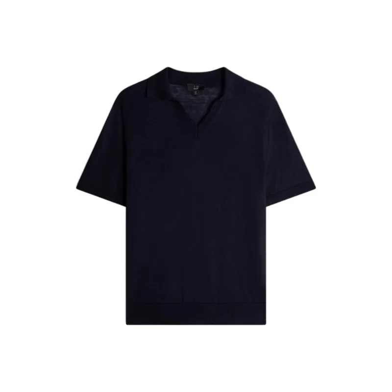 Dunhill FW24 Polo Shirt Men's Marine Blue-0