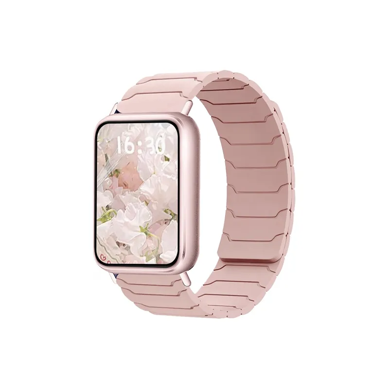 CHUANGYIDA Watch Band Xiaomi Red Beige Compatibility 135 210mm Silicone Material-0