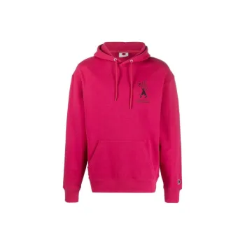 Ice Cream Logo Print Cotton Hoodie