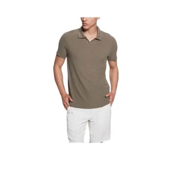 GUESS Polo Shirts Men Brown