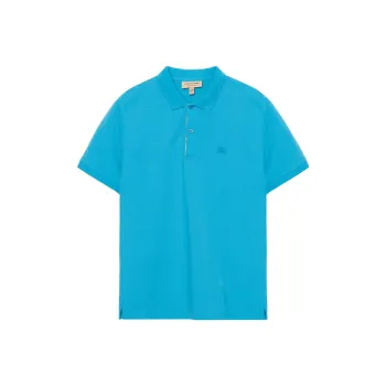 Burberry Polo Shirts Men Blue
