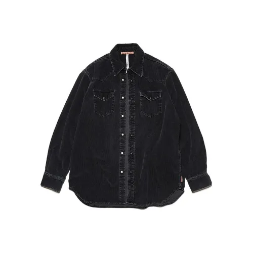 Acne Studios Collared Button Up Denim Jacket