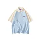 Light Blue/Beige Apricot