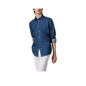 HERMES Shirts Men Blue