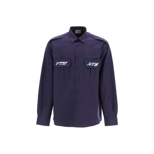 VTMNTS Shirts Men Blue