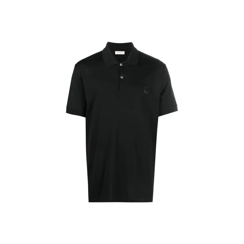 Alexander McQueen Polo Shirts Men Black-0