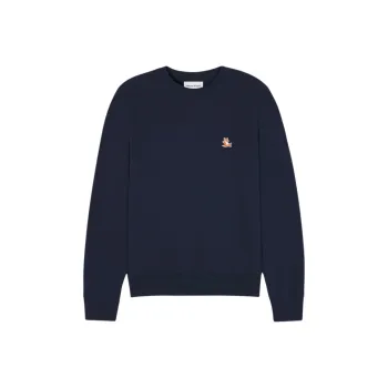 Maison Kitsune Chillax Fox Patch Crewneck Sweatshirt