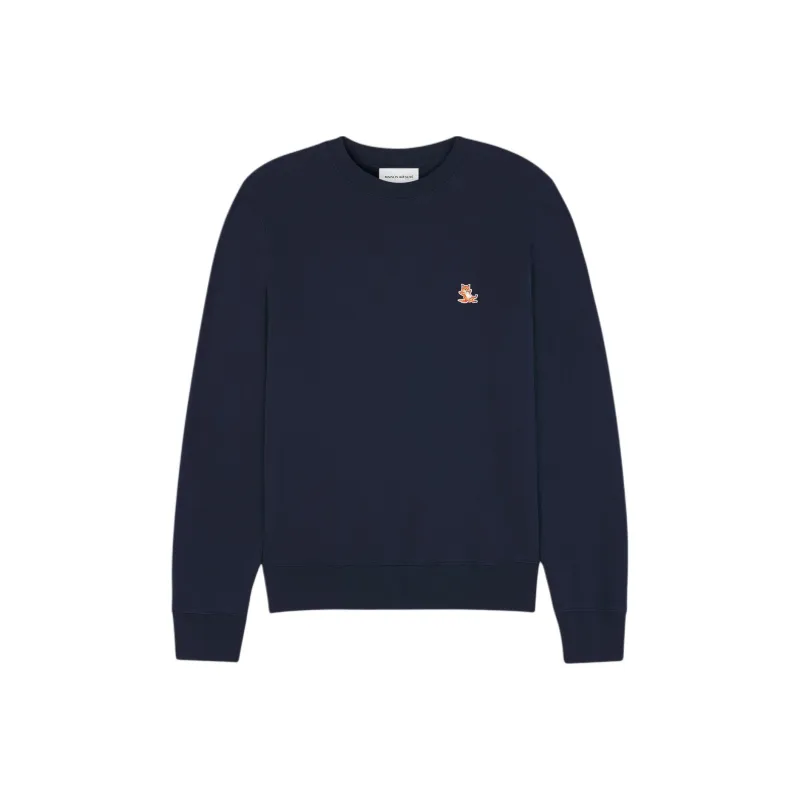 Maison Kitsune Chillax Fox Patch Crewneck Sweatshirt-0