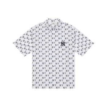 MLB New York Yankees MONOGRAM Monogram Collection SS24 Shirt Unisex Ivory