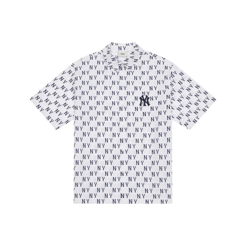 MLB New York Yankees MONOGRAM Monogram Collection SS24 Shirt Unisex Ivory-0