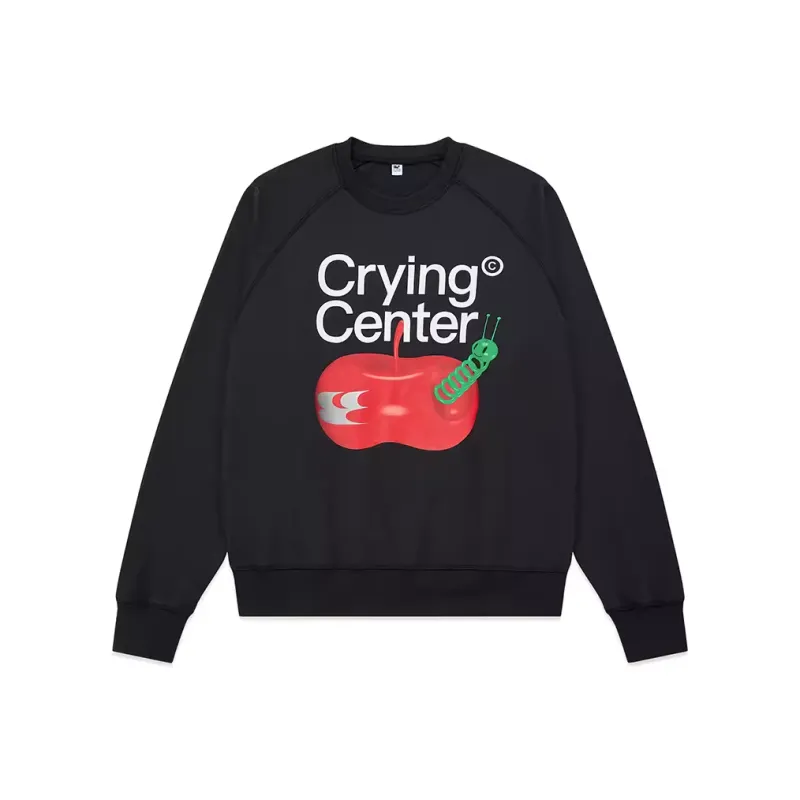 Crying Center Sweatshirts Unisex Graphite Black-0