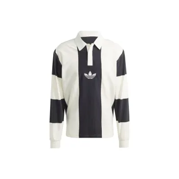 adidas originals Men's Hack Rugby Long Sleeve Tee Black