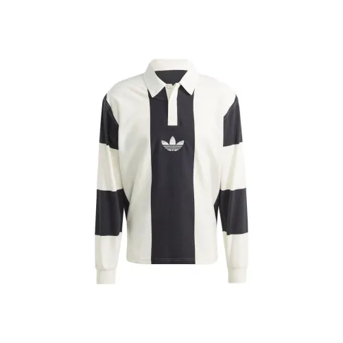 adidas originals Men's Hack Rugby Long Sleeve Tee Black