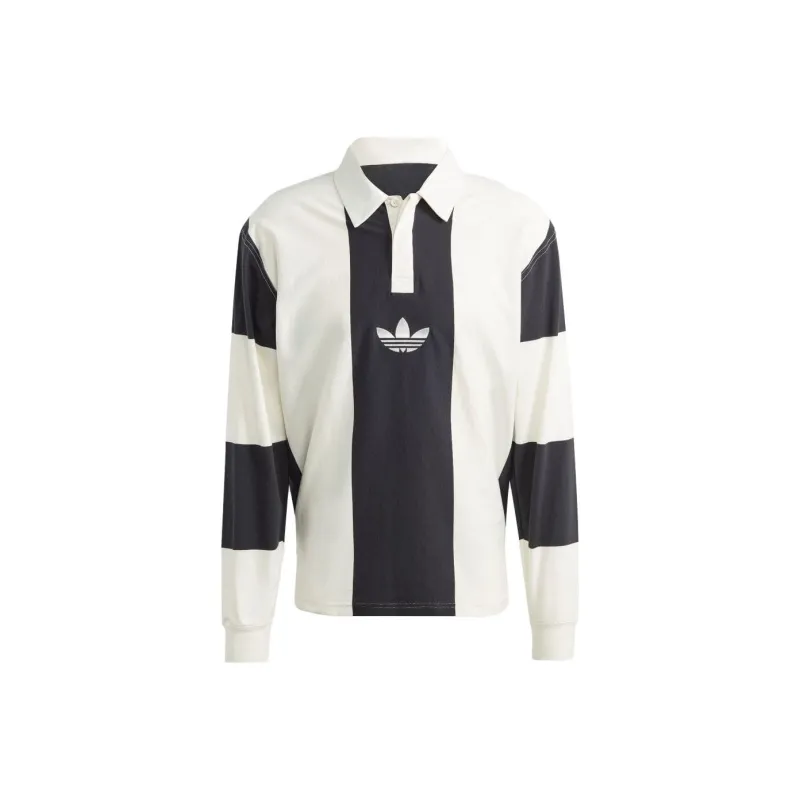 adidas originals Men's Hack Rugby Long Sleeve Tee Black-0