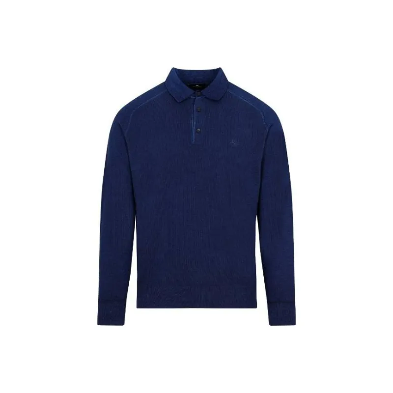 ETRO Logo Embroidered Collared Sweater-0