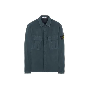 STONE ISLAND Shirts Men Petroleum Green