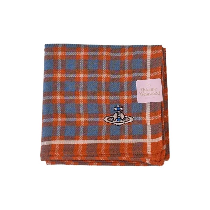 Vivienne Westwood Silk Scarves Unisex Orange-1
