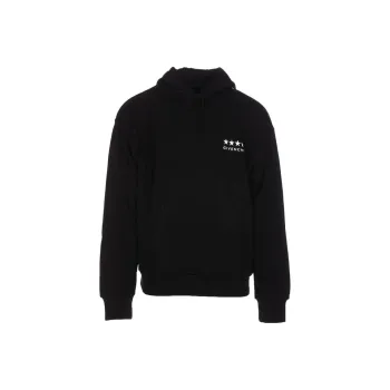 Givenchy Logo Embroidered Drawstring Hoodie