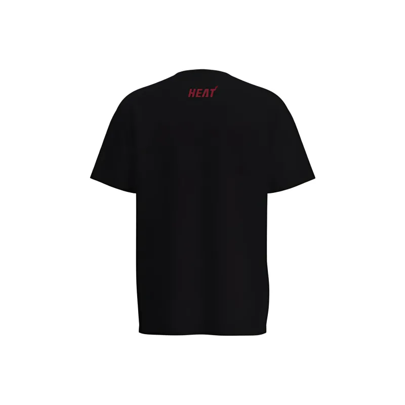 NBA Heat Team T Shirts Men Black-1