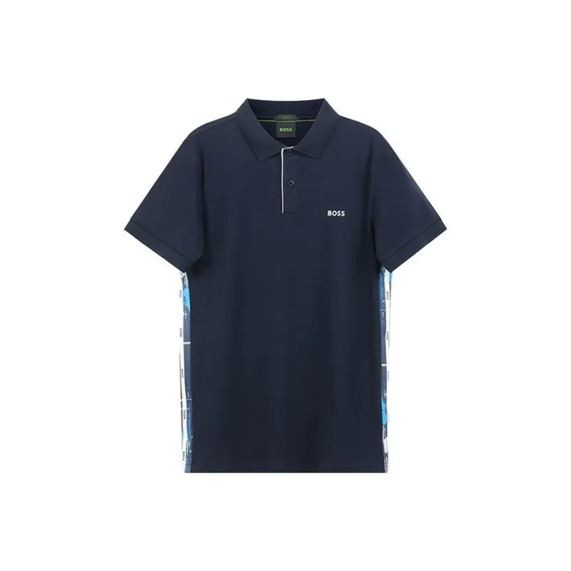 HUGO BOSS Polo Shirts Men Dark Blue-0