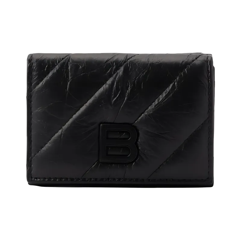Balenciaga B Icon Quilted Bifold Wallet-0