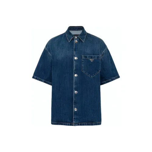 PRADA Shirts Men Marine
