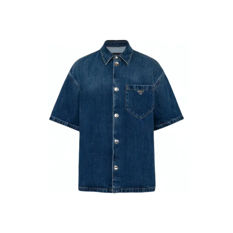 PRADA Shirts Men Marine-0