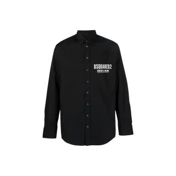 DSQUARED 2 Logo Printed Button Up Shirt