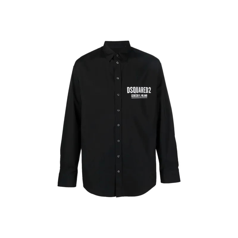 DSQUARED 2 Logo Printed Button Up Shirt-0
