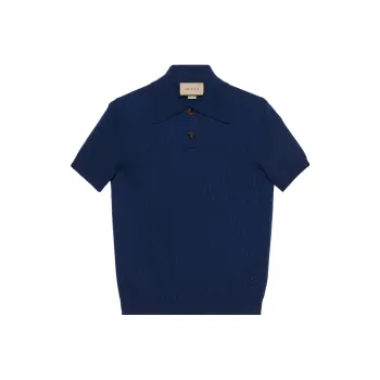 GUCCI Polo Shirts Men Blue