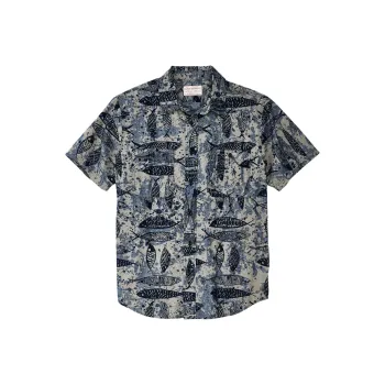 Filson FW24 Shirt Men's Fish-Scale Pattern