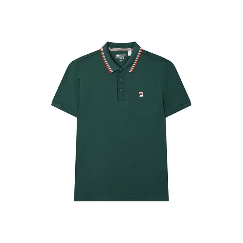 FILA Polo Shirt Men's Dark Forest Green-0